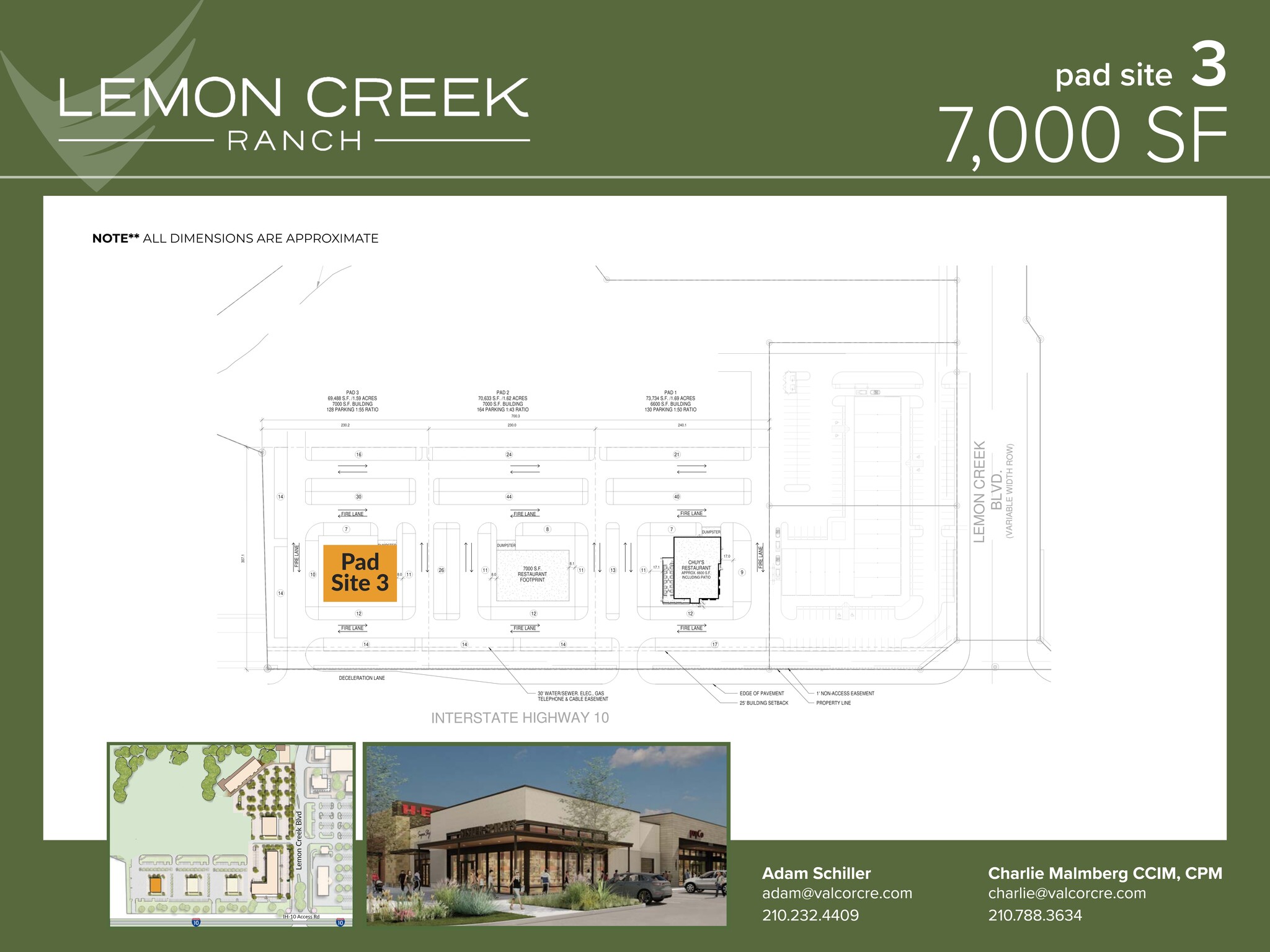 I-10 W & Balcones Creek Dr, Boerne, TX à louer Plan de site– Image 1 sur 1