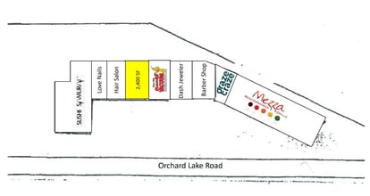 4139-4189 Orchard Lake Rd, Orchard Lake, MI à louer Plan d’étage– Image 1 sur 1