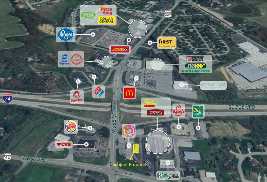 912 State Road 229, Batesville, IN à vendre - Aérien – Image 3 sur 3