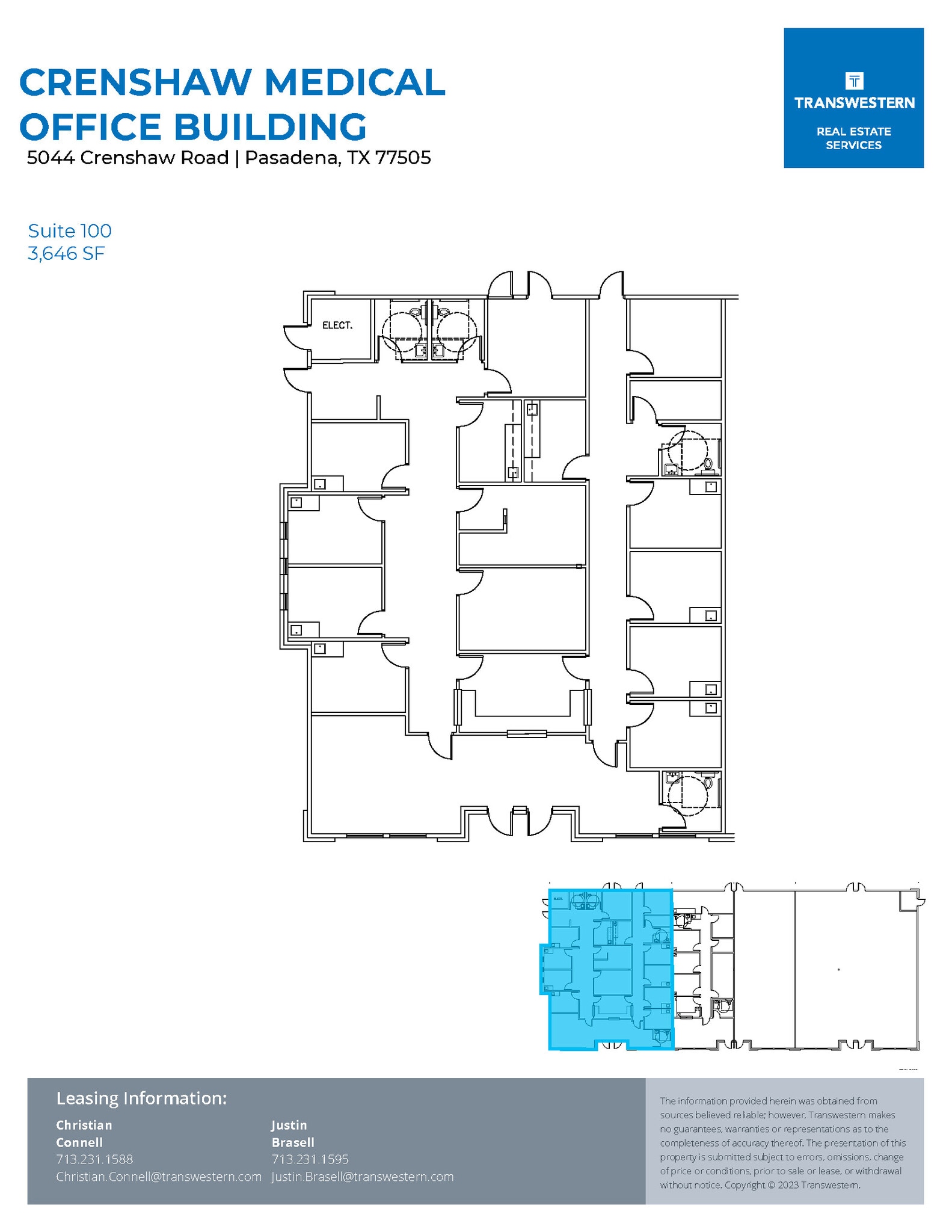 5040 Crenshaw Rd, Pasadena, TX à louer Plan d’étage– Image 1 sur 1
