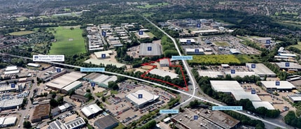 4-6 Caley Close, Norwich, NFK - VUE AÉRIENNE vue de carte