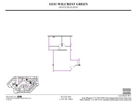 11111 Wilcrest Green Dr, Houston, TX à louer Plan d’étage– Image 1 sur 1