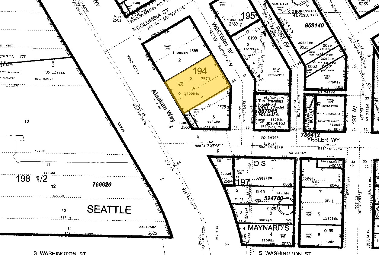 615-621 Western Ave, Seattle, WA à louer Plan cadastral– Image 1 sur 3