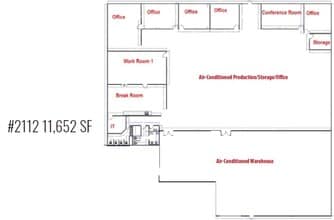 2108-2110 Hurd Dr, Irving, TX à louer Plan d’étage– Image 1 sur 1