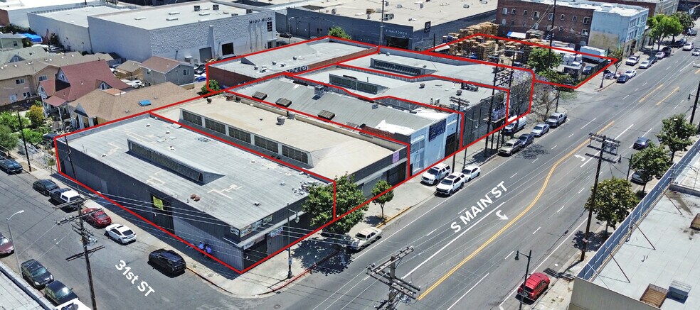 3100-3122 S Main St, Los Angeles, CA à vendre - Aérien – Image 1 sur 2