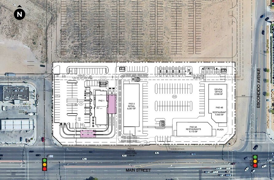 NEC I-15 & Main St, Hesperia, CA à louer - Plan de site – Image 2 sur 3