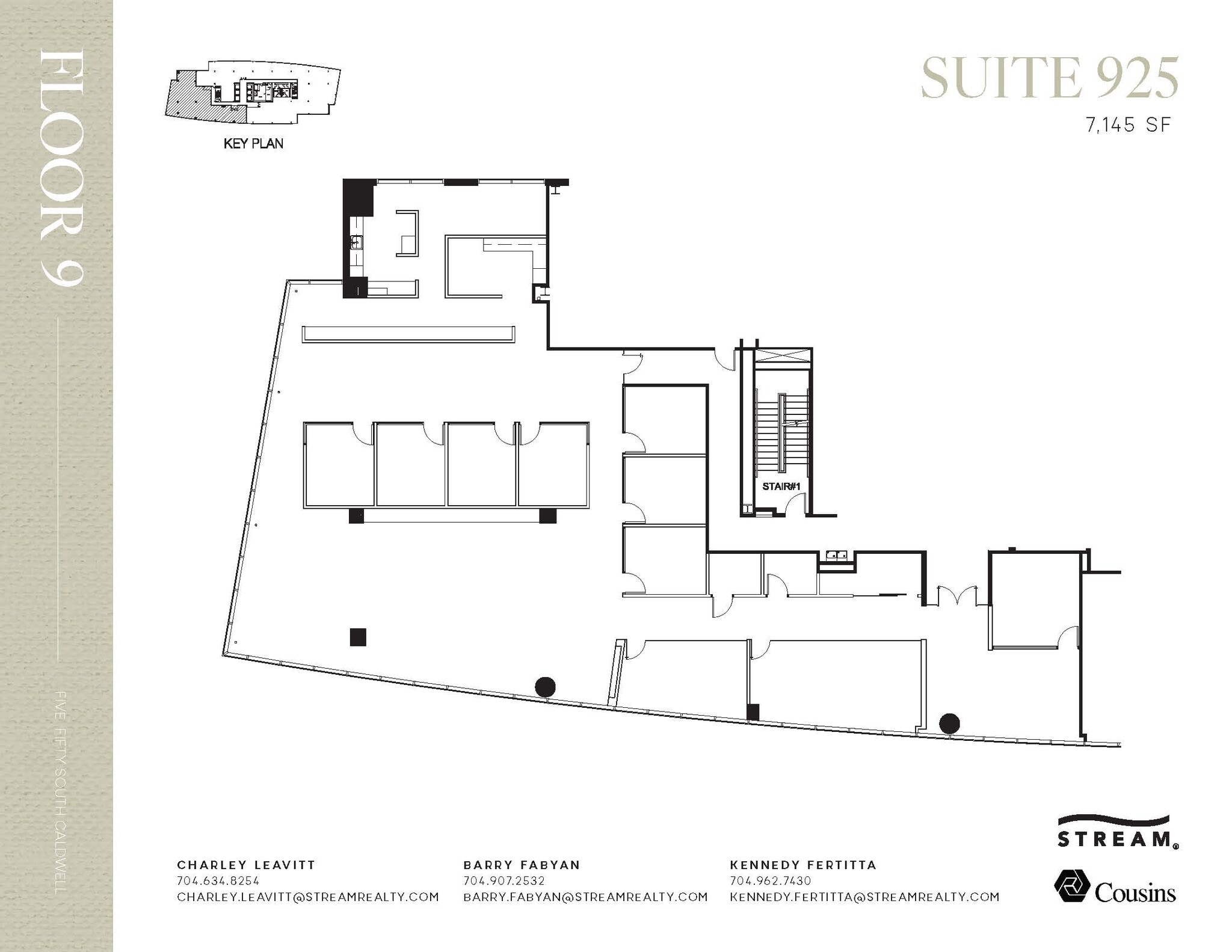 550 S Caldwell St, Charlotte, NC à louer Plan d’étage– Image 1 sur 1