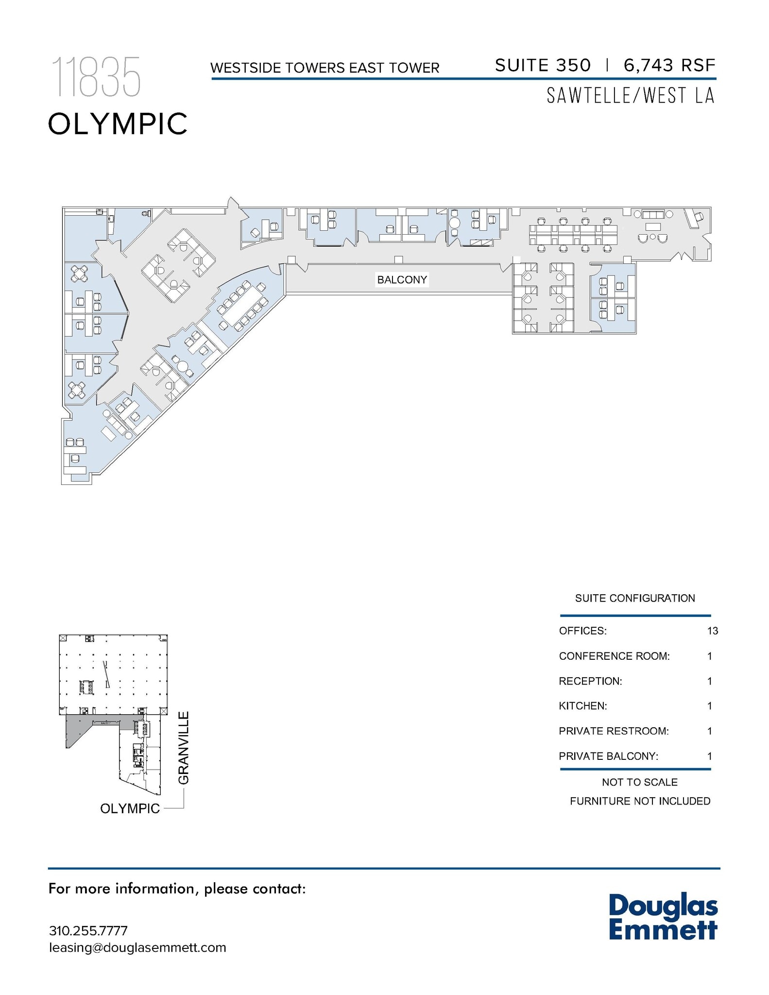 11845 W Olympic Blvd, Los Angeles, CA à louer Plan d’étage– Image 1 sur 1
