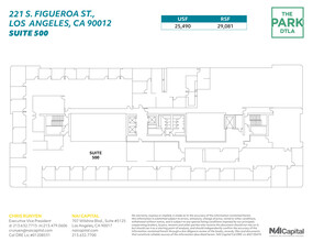 261 S Figueroa St, Los Angeles, CA à louer Plan d’étage– Image 1 sur 2