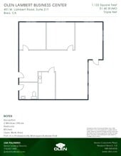 451 W Lambert Rd, Brea, CA à louer Plan d’étage– Image 1 sur 1