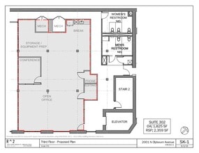 2001 N Clybourn Ave, Chicago, IL à louer Plan d’étage– Image 1 sur 1