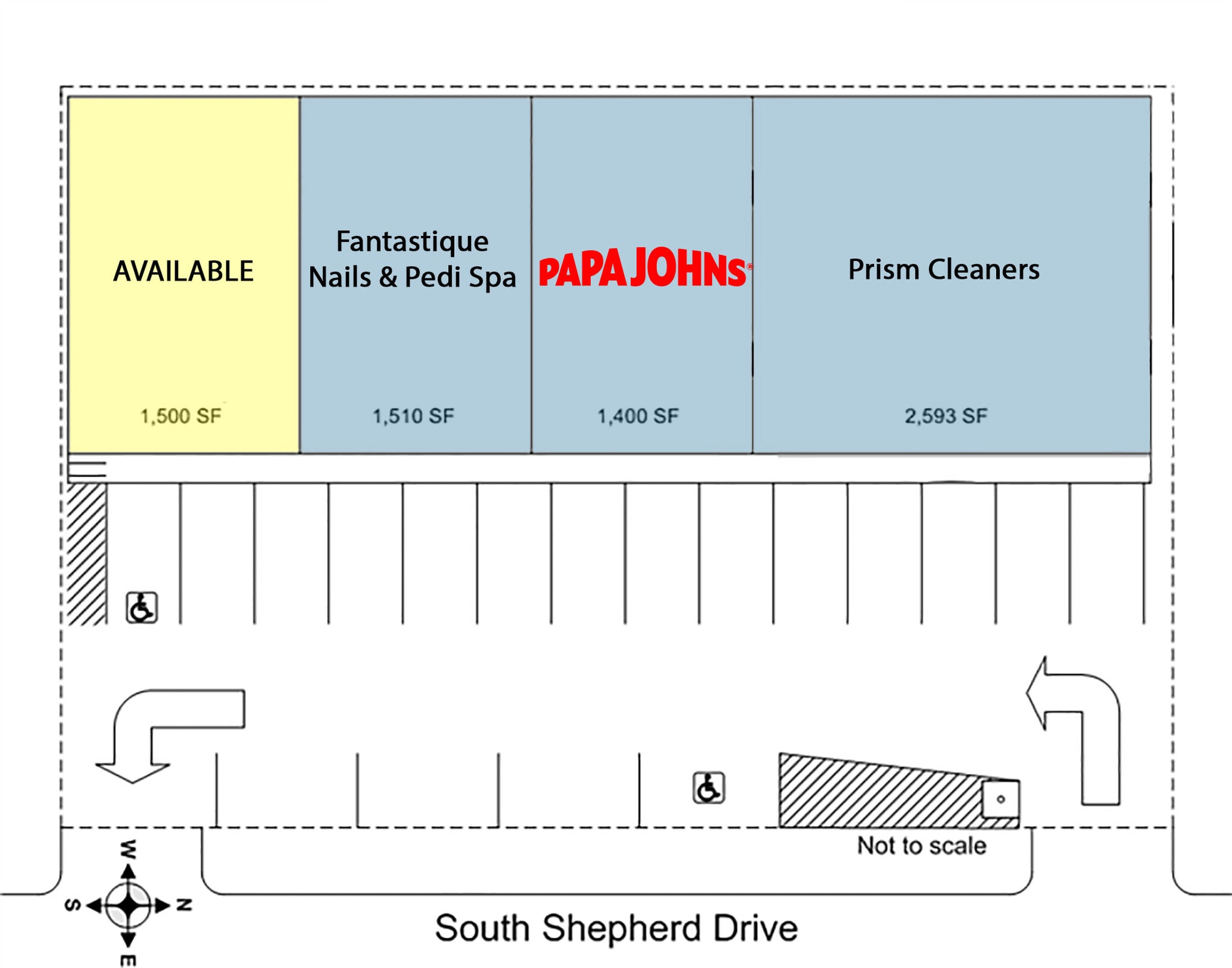 2620 S Shepherd Dr, Houston, TX à louer Plan de site– Image 1 sur 1