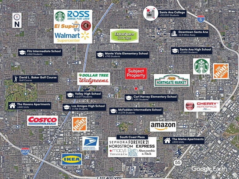 1350-1400 W Edinger Ave, Santa Ana, CA à louer - Photo de l’immeuble – Image 2 sur 3