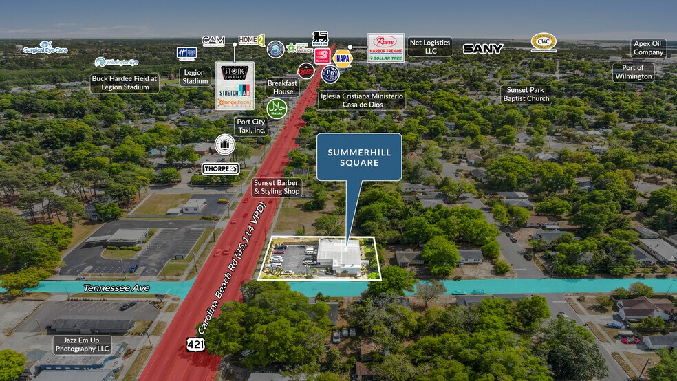 1930 Carolina Beach Rd, Wilmington, NC à vendre - Aérien – Image 2 sur 5