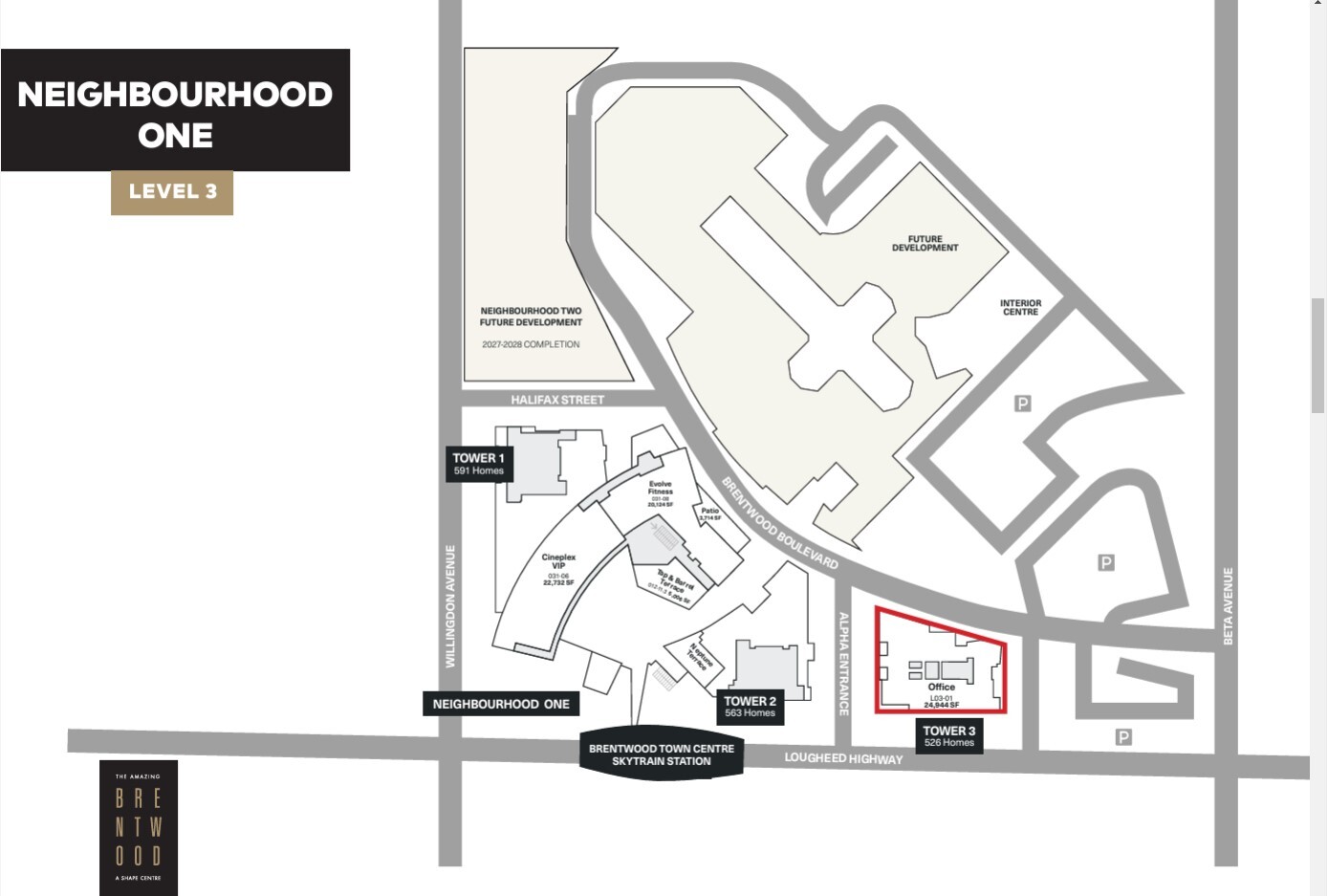 4567 Lougheed Hwy, Burnaby, BC à louer Plan de site– Image 1 sur 2