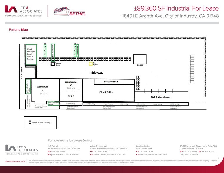 18401 E Arenth Ave, City Of Industry, CA à louer - Plan de site – Image 3 sur 3