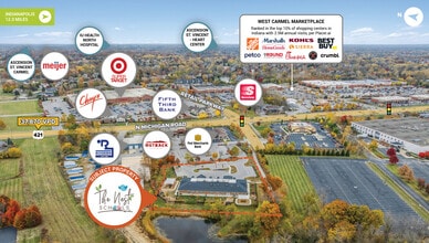 10216 N Michigan Rd, Carmel, IN - VUE AÉRIENNE vue de carte