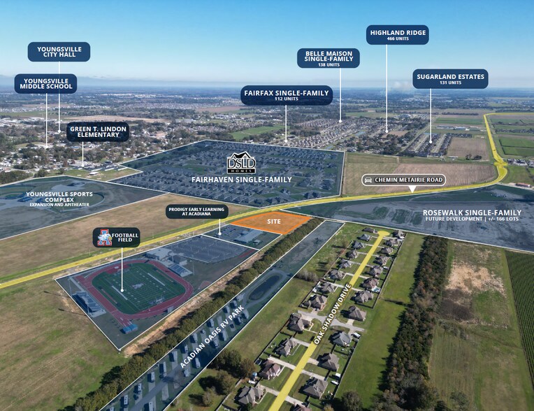 2540 Chemin Metairie Parkway, Youngsville, LA à vendre - Photo de l’immeuble – Image 3 sur 5