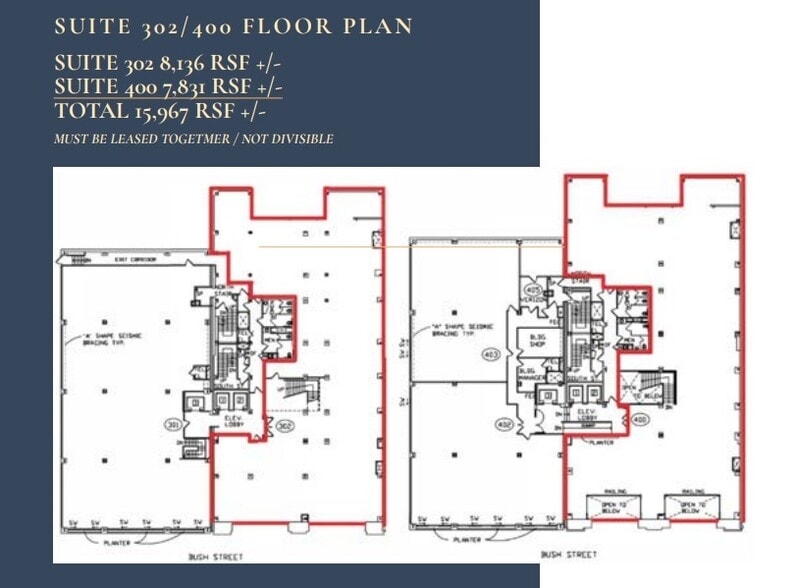 530 Bush St, San Francisco, CA à louer - Plan d’étage – Image 3 sur 3