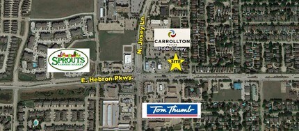 1921 E Hebron Pky, Carrollton, TX - VUE AÉRIENNE  vue de carte