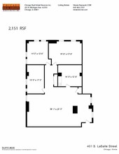 401 S LaSalle St, Chicago, IL à louer Plan d’étage– Image 1 sur 1