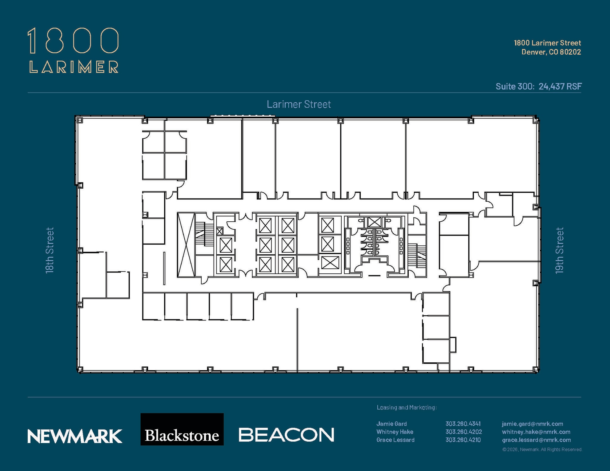1800 Larimer St, Denver, CO à louer Plan d’étage– Image 1 sur 1