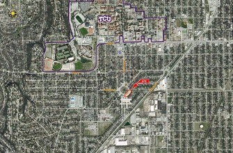 3505-3527 Bluebonnet Cir, Fort Worth, TX - Vue aérienne  vue de carte