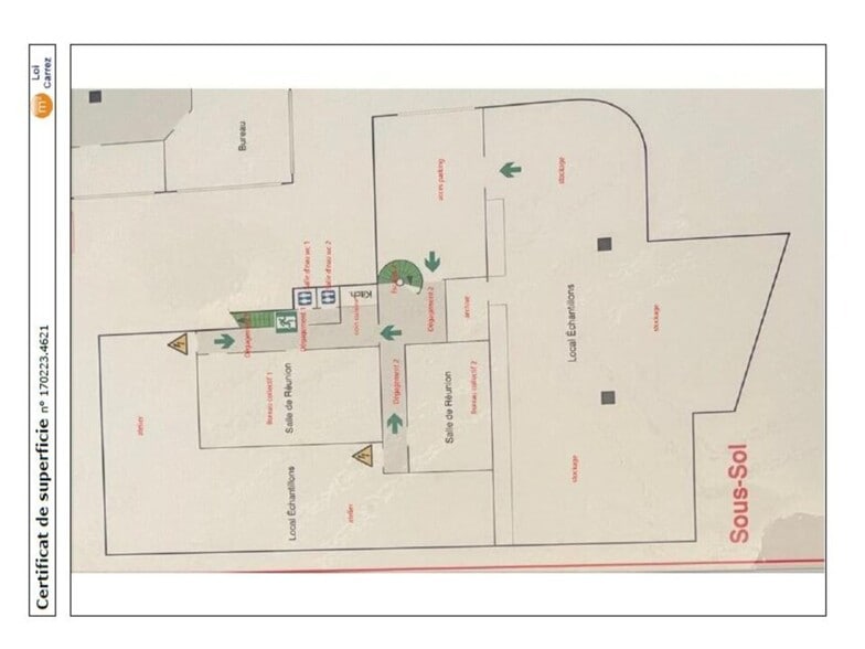 Bureau dans Les Lilas à vendre - Plan d’étage – Image 3 sur 4