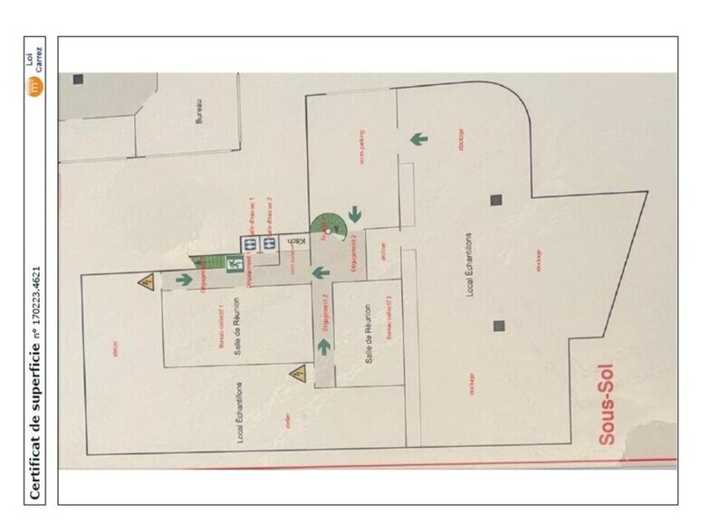 Bureau dans Les Lilas à vendre - Plan d’étage – Image 3 sur 4