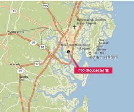 700 Gloucester St, Brunswick, GA - Vue aérienne  vue de carte