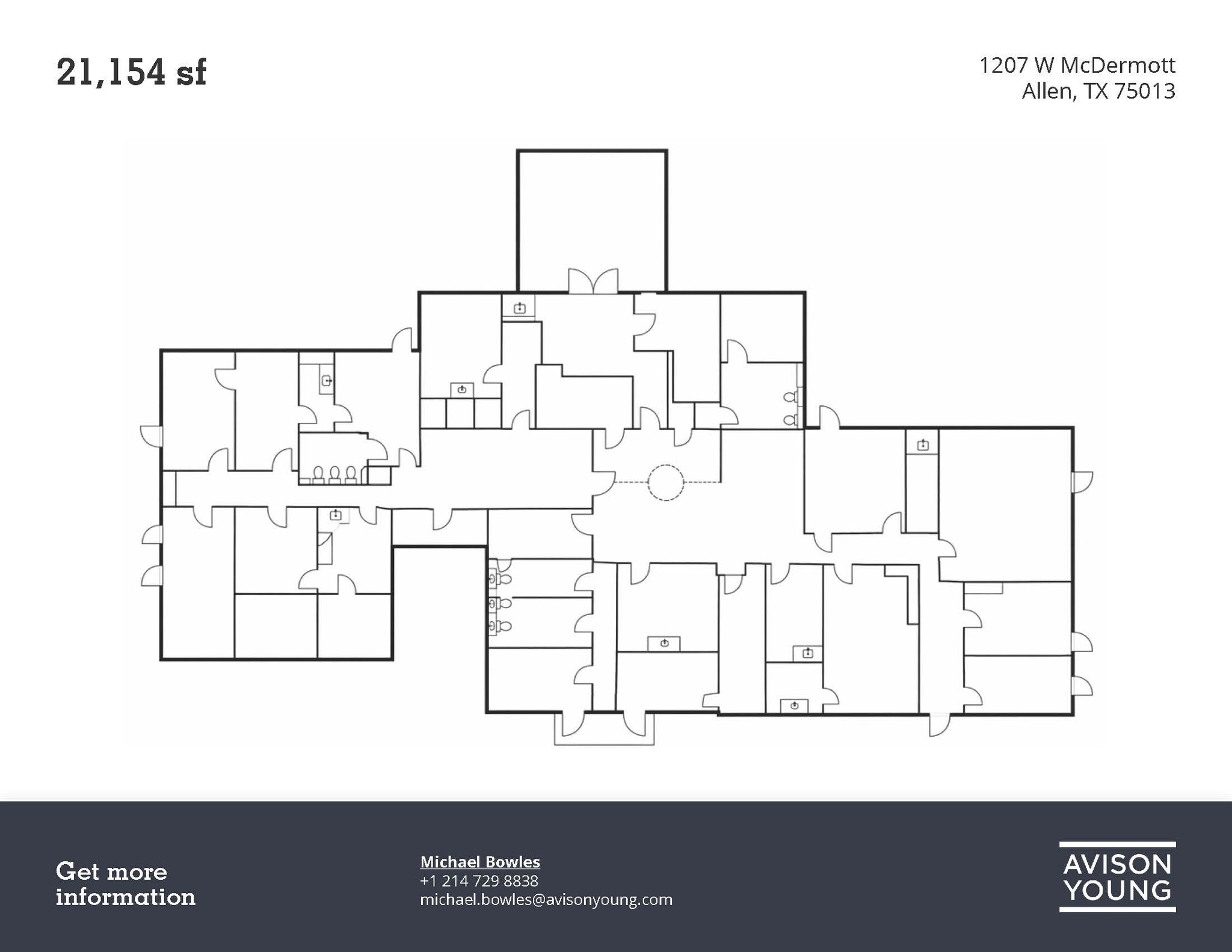 1207 W McDermott Dr, Allen, TX à louer Plan d’étage– Image 1 sur 2
