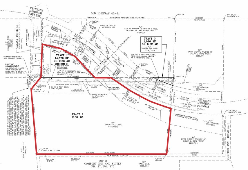 Veterans Memorial Pky, O'Fallon, MO à vendre - Plan cadastral – Image 2 sur 2