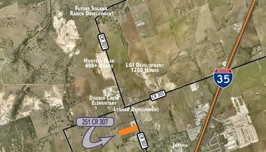 251 County Road 307, Jarrell, TX - Vue aérienne vue de carte - Image1