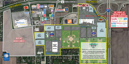 I-57 & Charleston Ave E, Mattoon, IL - VUE AÉRIENNE  vue de carte - Image1