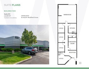 1575 W University Dr, Tempe, AZ à louer Plan d’étage– Image 1 sur 9