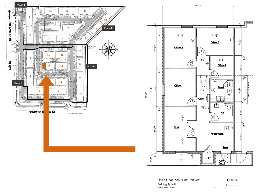 1400 N Coit Rd, McKinney, TX à louer Plan d’étage– Image 1 sur 8