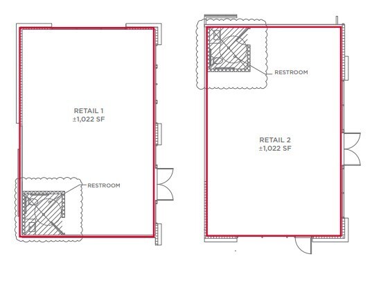 525 Cedar St, Santa Cruz, CA à louer Plan d’étage– Image 1 sur 2