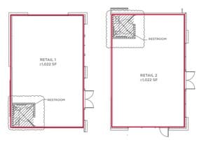 525 Cedar St, Santa Cruz, CA à louer Plan d’étage– Image 1 sur 2