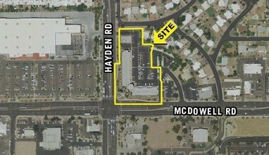 8010 E McDowell Rd, Scottsdale, AZ - Vue aérienne vue de carte