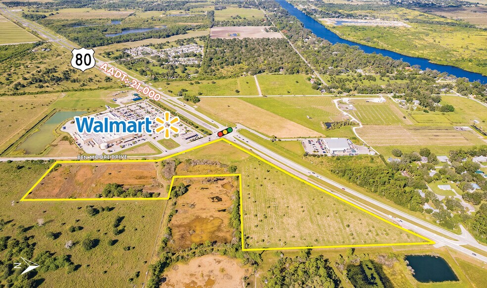 W. Hickpochee & SR-80, LaBelle, FL à vendre - Aérien – Image 2 sur 6