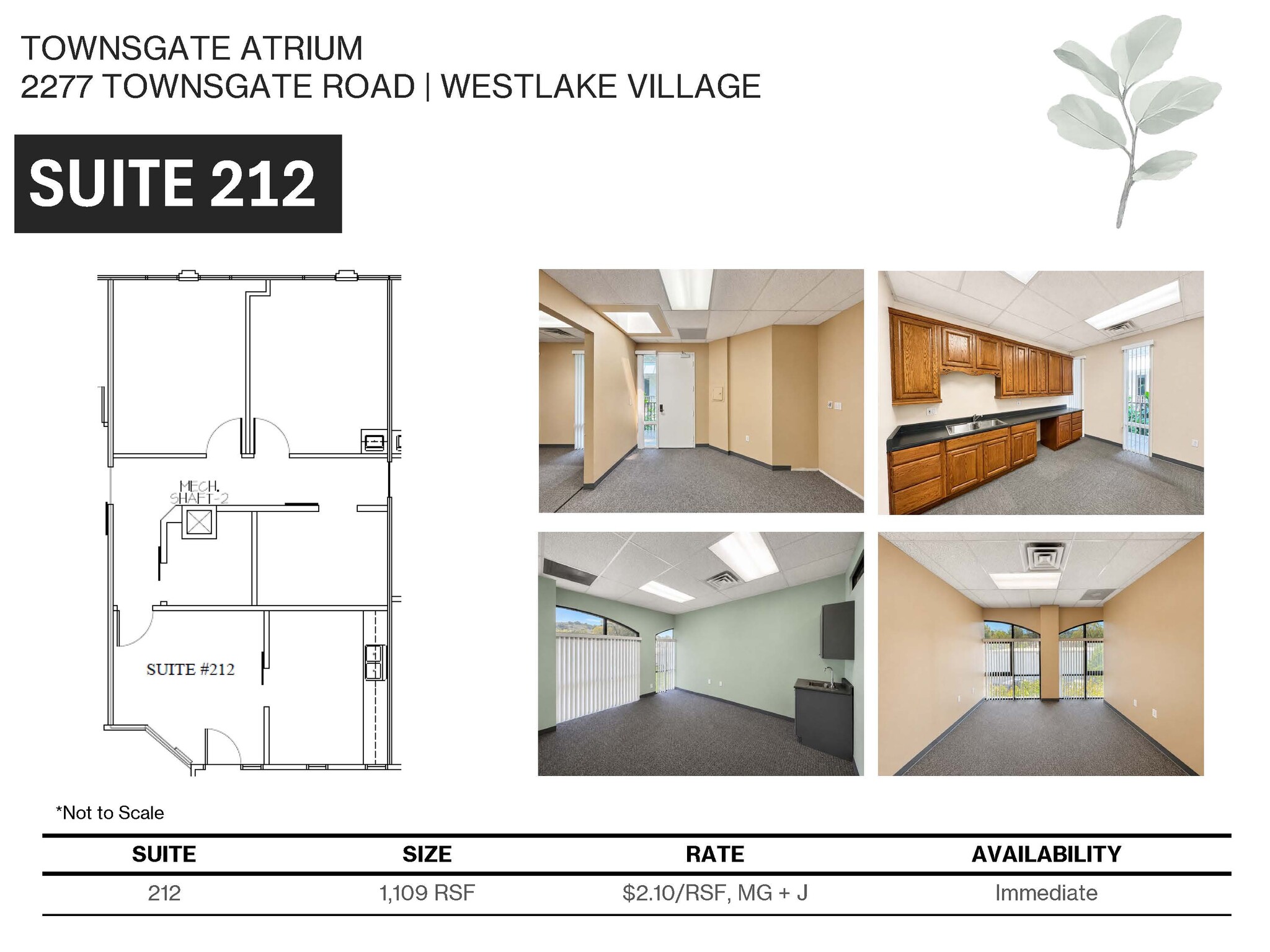2277 Townsgate Rd, Westlake Village, CA à louer Plan d’étage– Image 1 sur 8