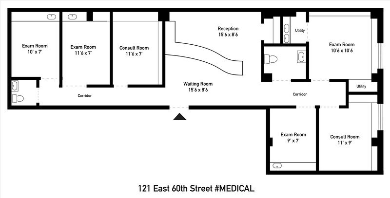 121 E 60th St, New York, NY 10022 - Lot 1D -  - Plan d’étage - Image 1 of 5