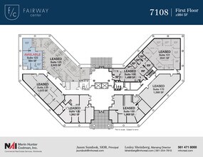 7108-7121 Fairway Dr, Palm Beach Gardens, FL à louer Plan d’étage– Image 2 sur 2