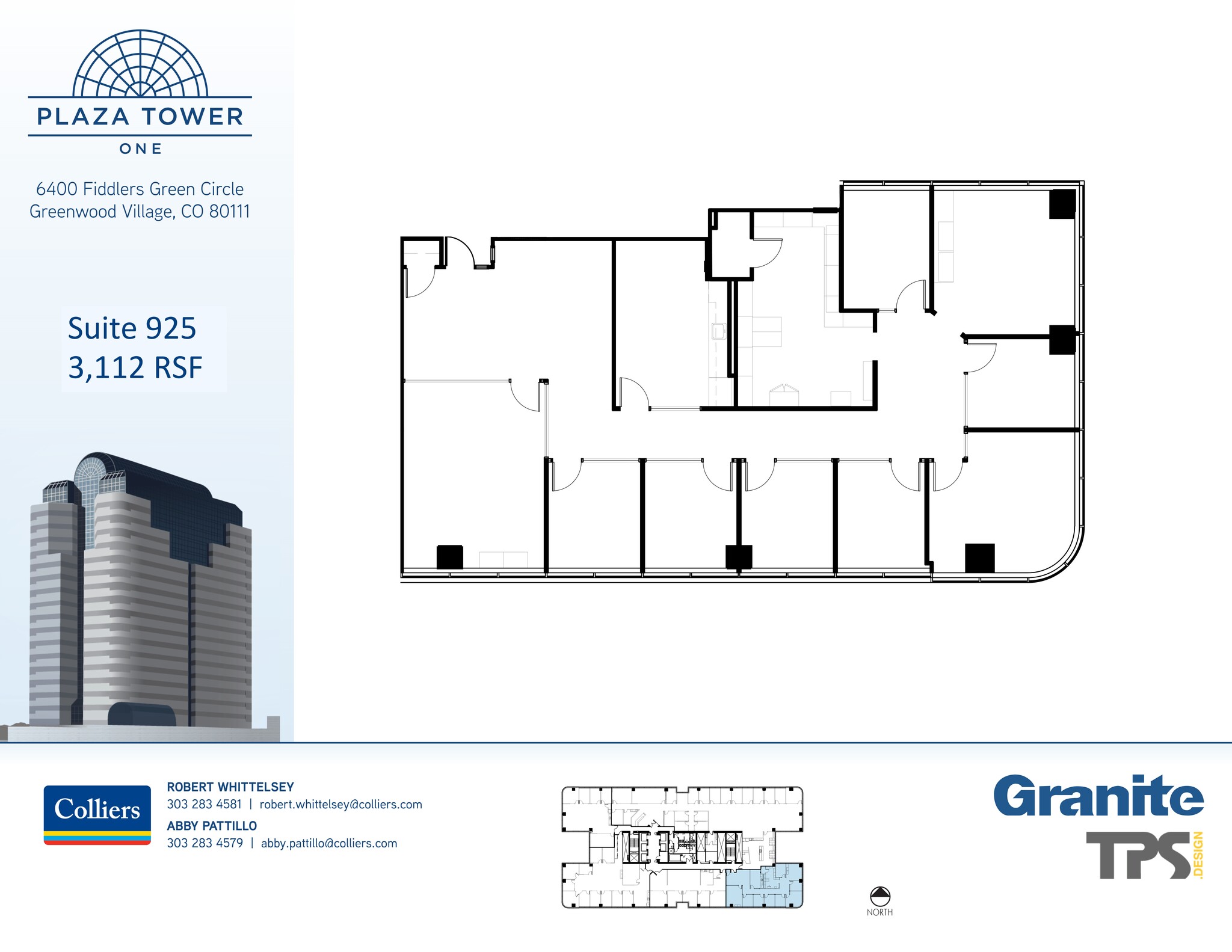 6400 S Fiddlers Green Cir, Greenwood Village, CO à louer Plan de site– Image 1 sur 2