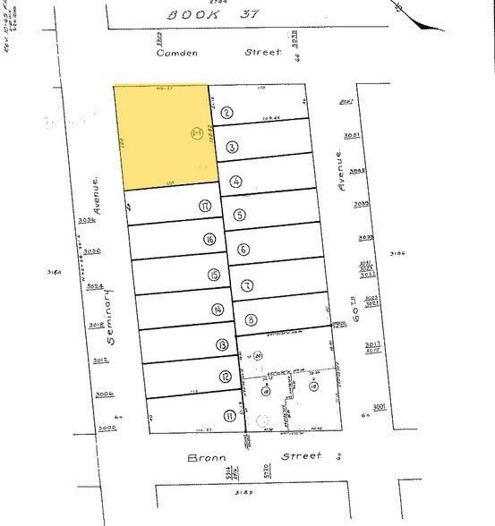 5909 Camden St, Oakland, CA à vendre - Plan cadastral – Image 3 sur 75