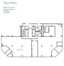 8410 W Bryn Mawr Ave, Chicago, IL à louer Plan d’étage– Image 1 sur 2