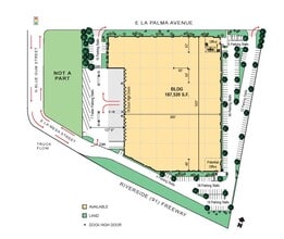 2872 E La Palma Ave, Anaheim, CA à louer Plan de site– Image 2 sur 2