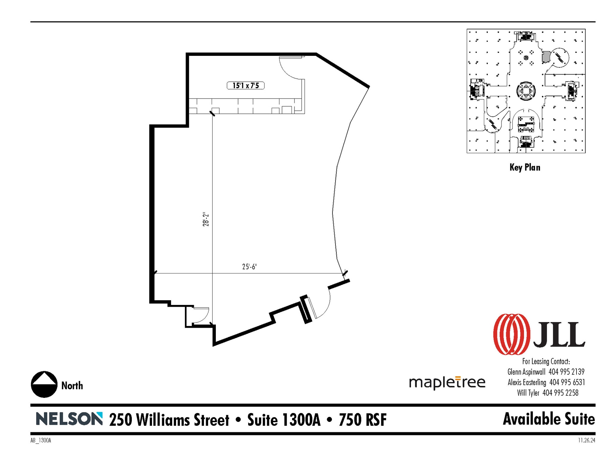 250 Williams St NW, Atlanta, GA à louer Plan d’étage– Image 1 sur 1