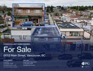 Plus de détails pour 6653 Main St, Vancouver, BC - Logement à vendre