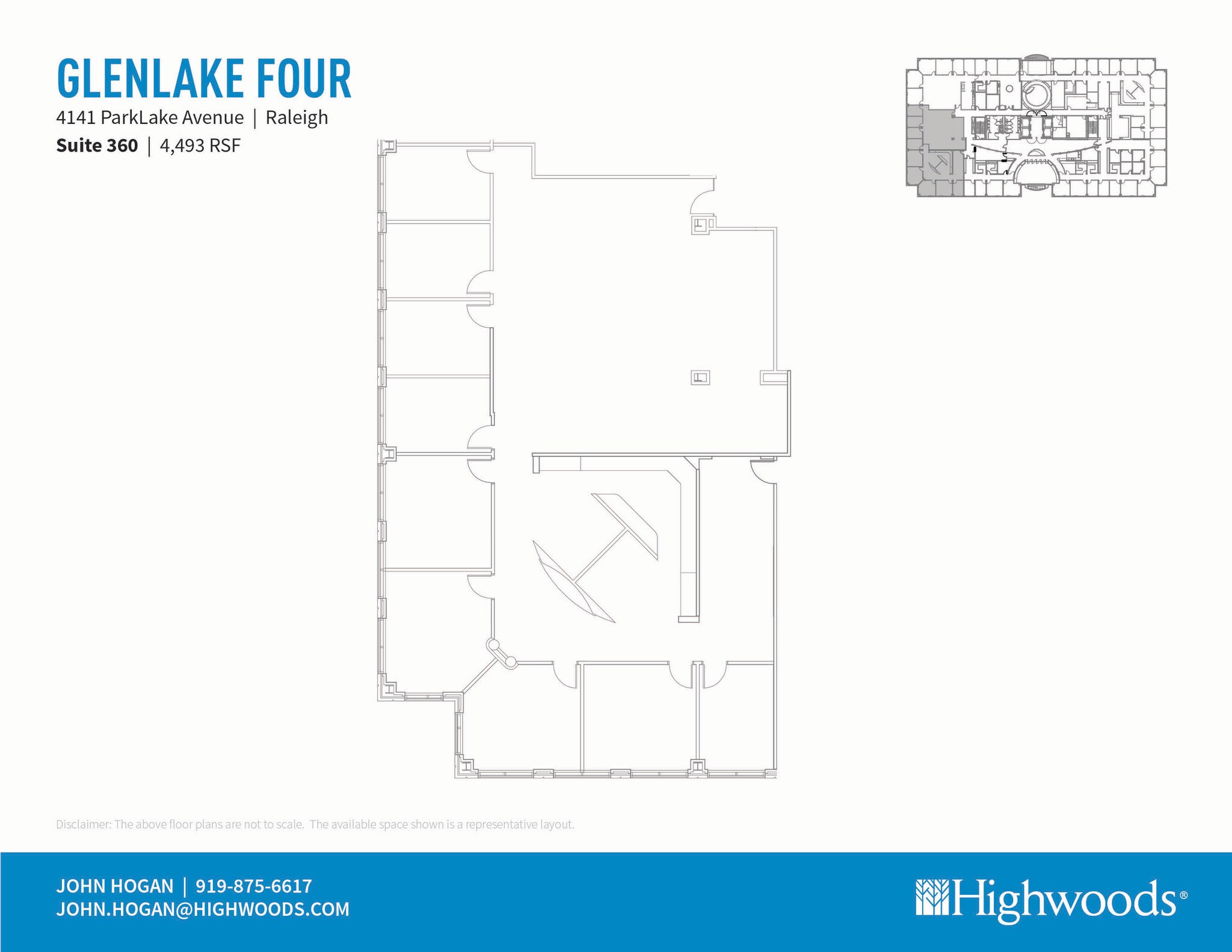 4141 Parklake Ave, Raleigh, NC à louer Plan d’étage– Image 1 sur 1